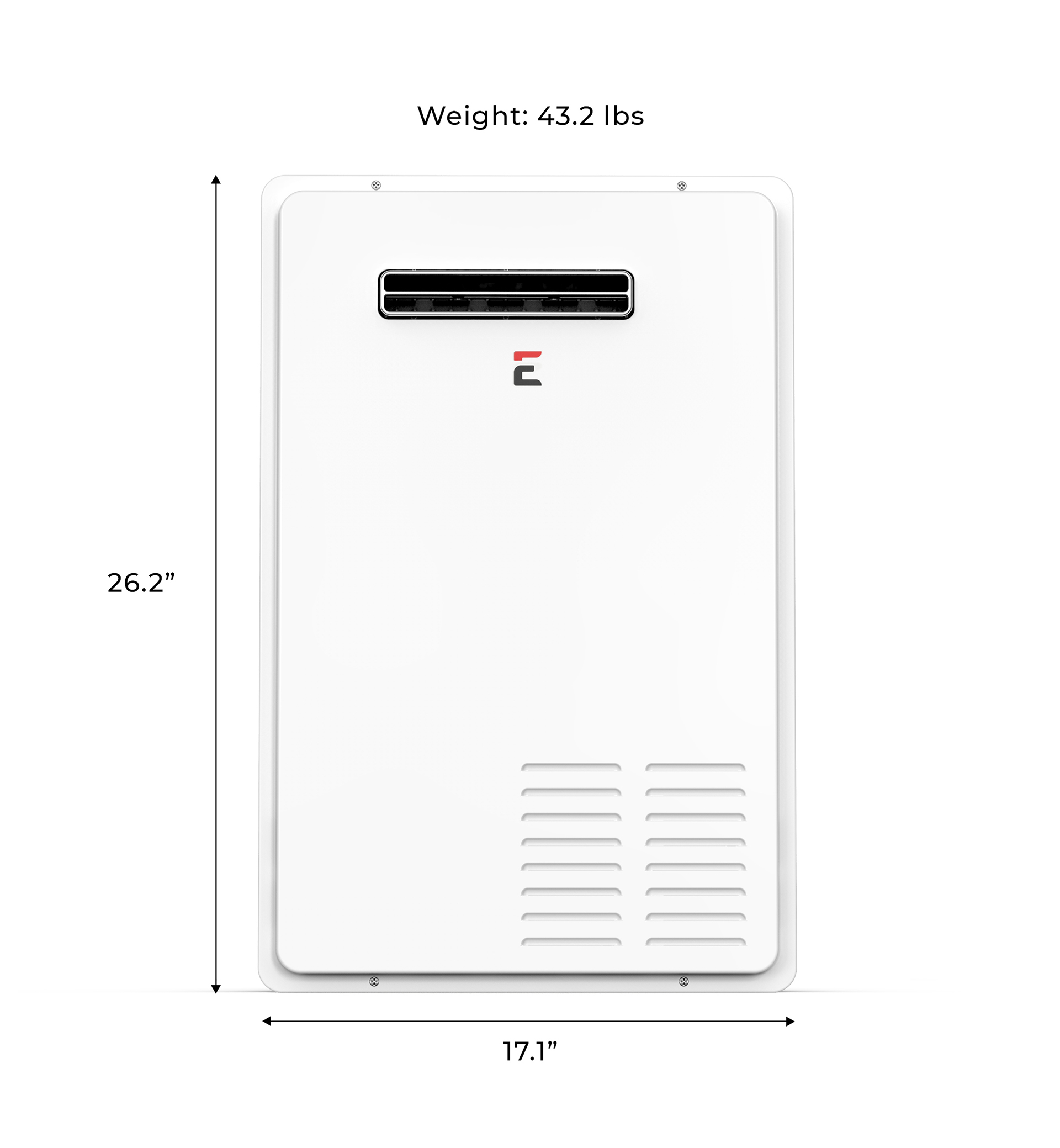 Eccotemp 7GB NG 7.0 GPM Outdoor Natural Gas Tankless Water Heater - Energy Efficient, Instant Hot Water for Showers, Sinks & Appliances - Perfect for Homes, Cabins & RV Use