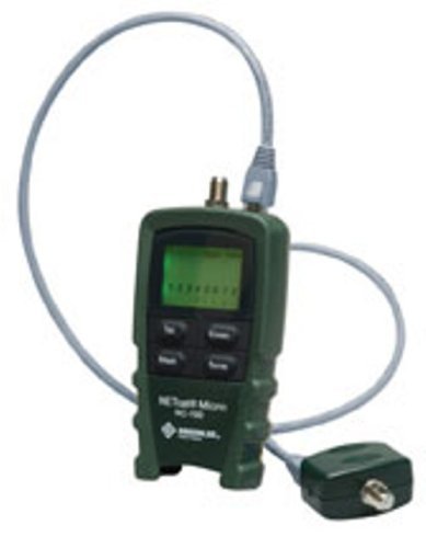 Greenlee NC-100 NETcat Micro Digital Voice, Data & Video Cable Tester - Network Cable Tester for Ethernet, Phone & Coaxial Cables - Perfect for IT Professionals & Network Installations