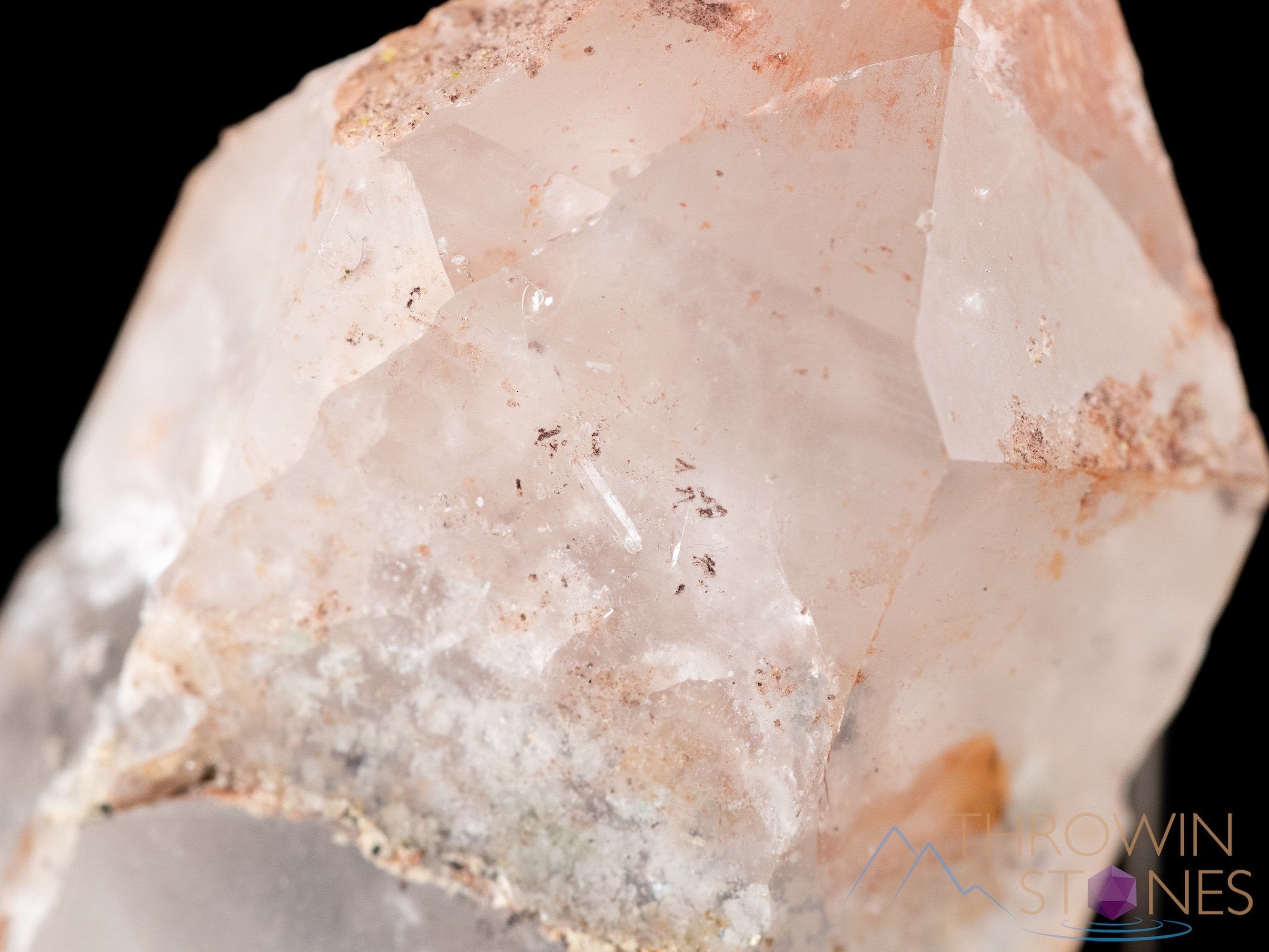 Natural MESSINA QUARTZ Raw Crystal with Hematite & Kaolinite | Healing Stones Collection | Unique Housewarming Gift & Spiritual Home Decor (39209) | Perfect for Meditation, Energy Cleansing & Office Desk Decor