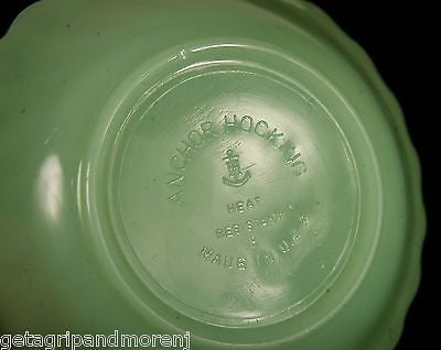ANCHOR HOCKING 5 x 1.5 Inch Jadeite Mint Green Bowls Set of 2 - Vintage Kitchenware for Salads, Desserts & Serving - Excellent Condition