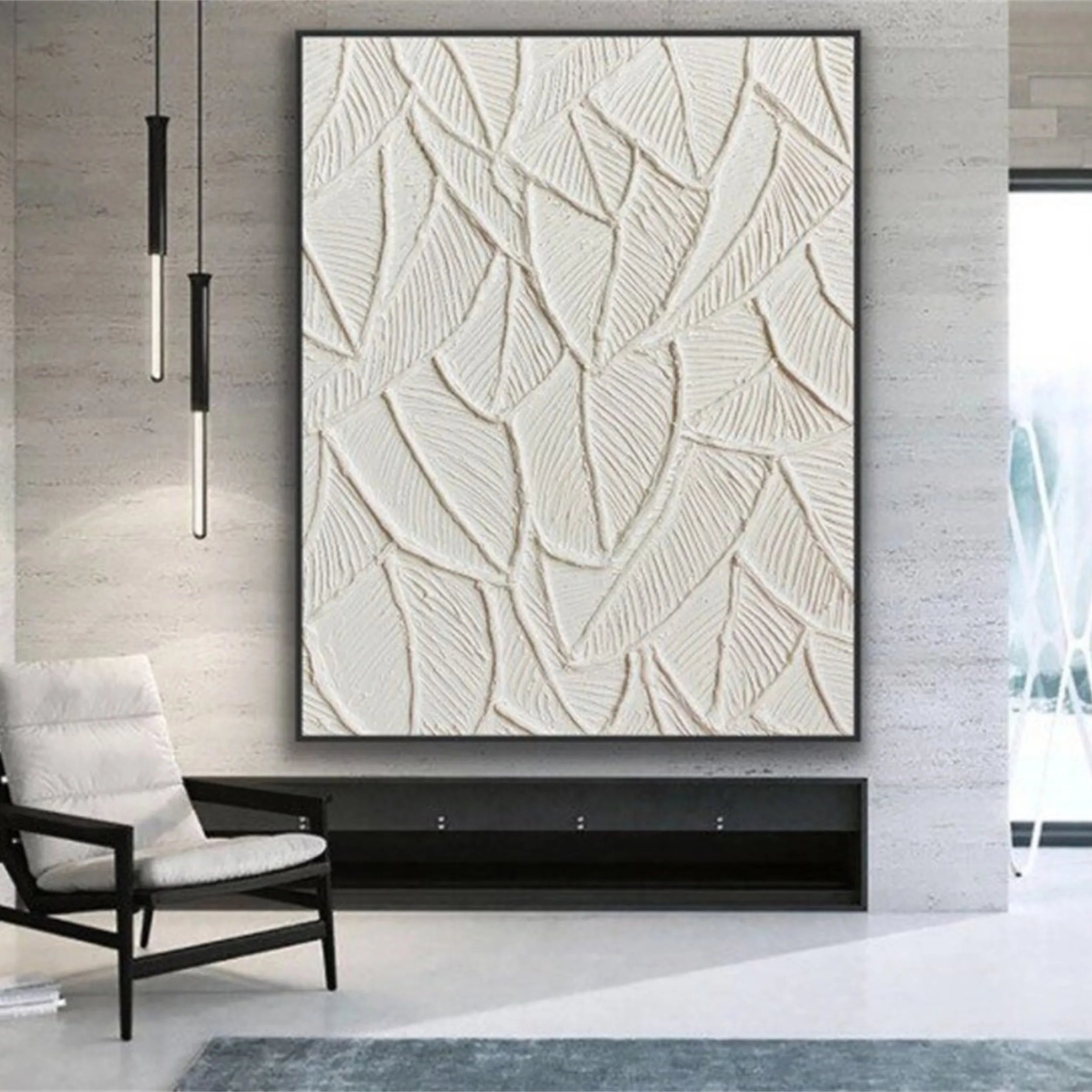Flower and Tree Painting #FT078 - Handmade Canvas Wall Art for Home & Office Decor | Perfect for Living Room, Bedroom, and Gift Giving