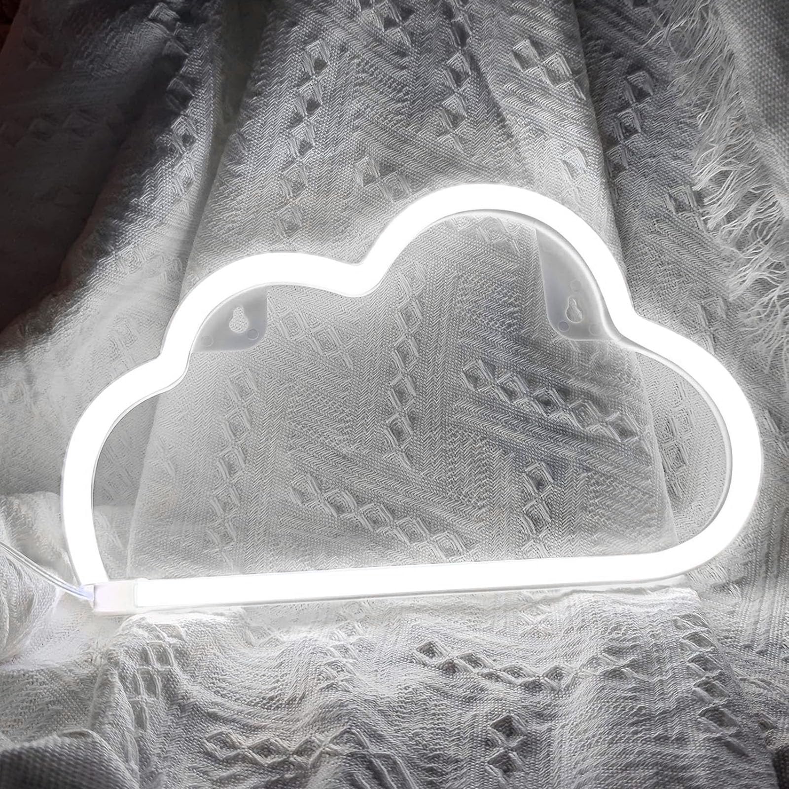 Custom Cloud Neon Signs - LED Wall Decor for Bedroom, Teen & Kids Room - Battery/USB Powered Aesthetic Light for Christmas, Birthday, Wedding & Party Decorations - Perfect for Home, Office & Gift Giving