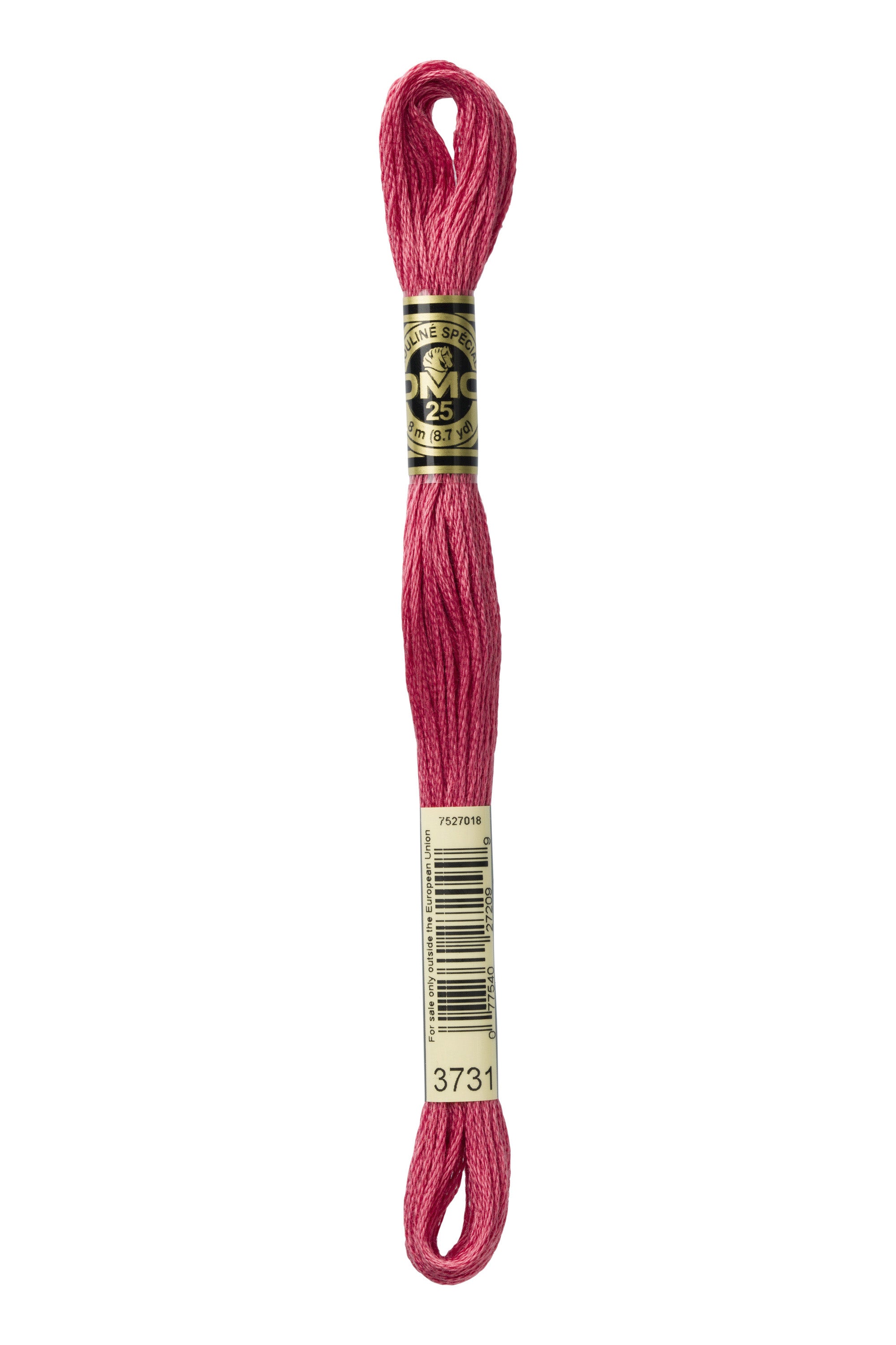 DMC 3731 Cotton Embroidery Floss - 6 Stranded Premium Thread for Cross Stitch, Needlework & Hand Embroidery - Perfect for DIY Crafts, Scrapbooking & Home Decor Projects