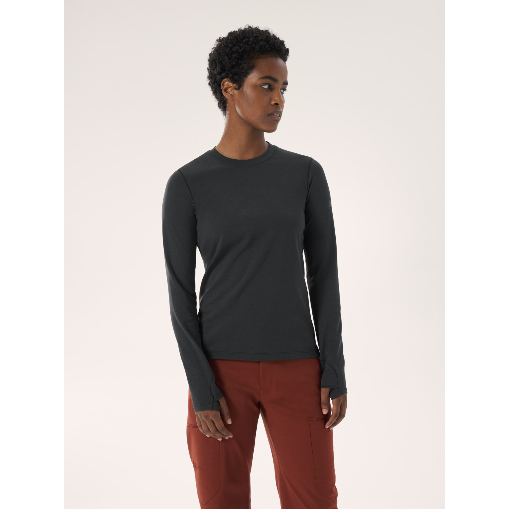 Arc'teryx Women's Taema Thermal Crew Long Sleeve Shirt - Moisture-Wicking Base Layer for Hiking, Skiing & Outdoor Activities