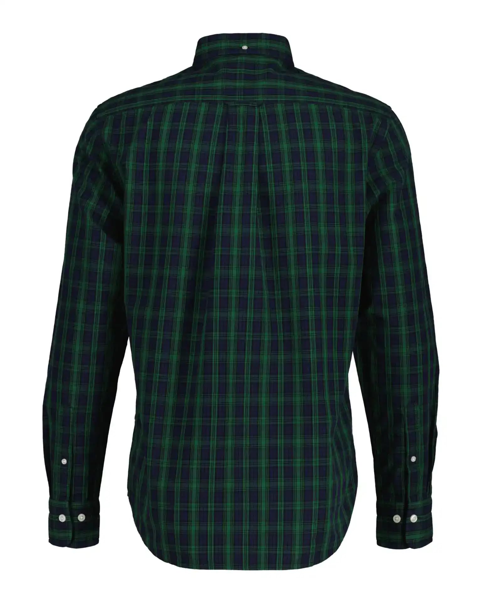 GANT Men's Poplin Tartan Shirt - Classic Plaid Button Down for Casual Wear & Office Style