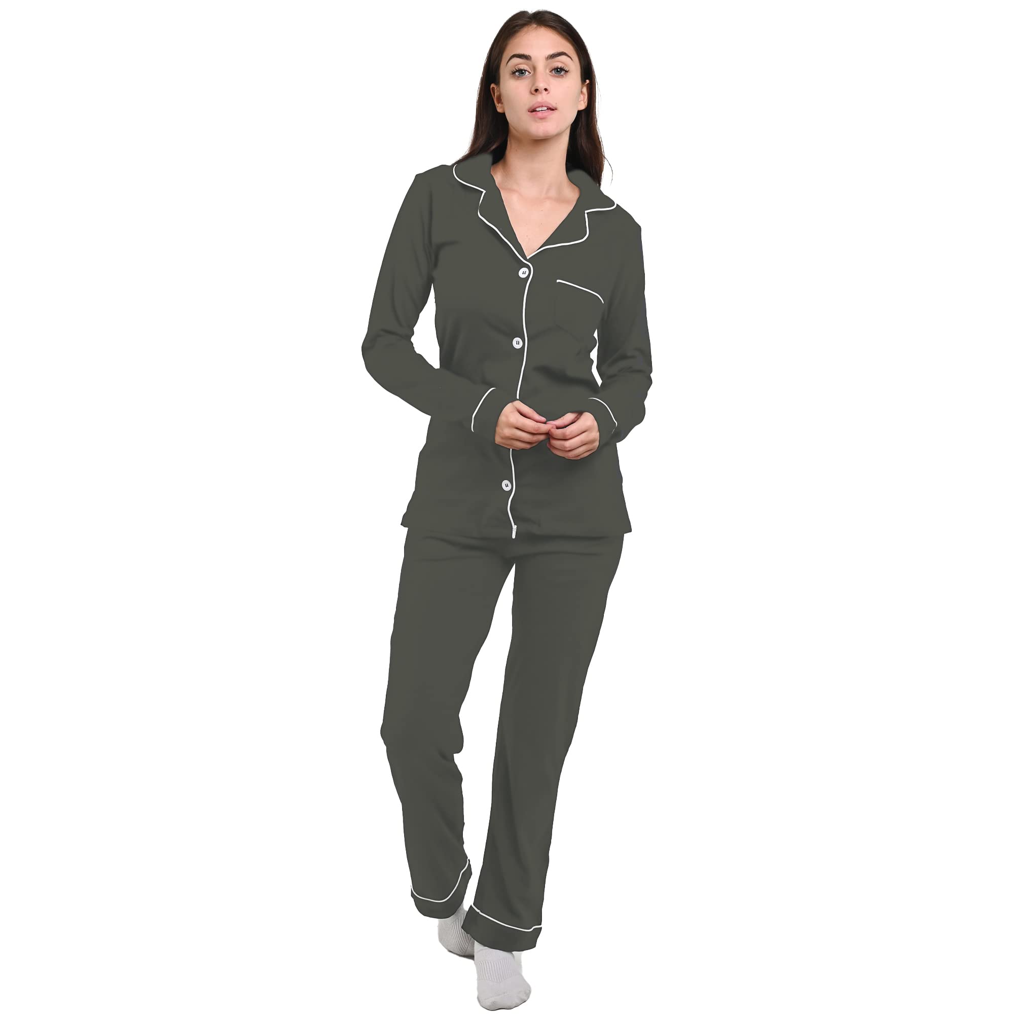 Premium Women's Pajama Sets - Soft Sleepwear & Lounge Wear for Nighttime Comfort - Cozy Loungewear for Relaxing at Home, Sleeping, and Vacation Getaways