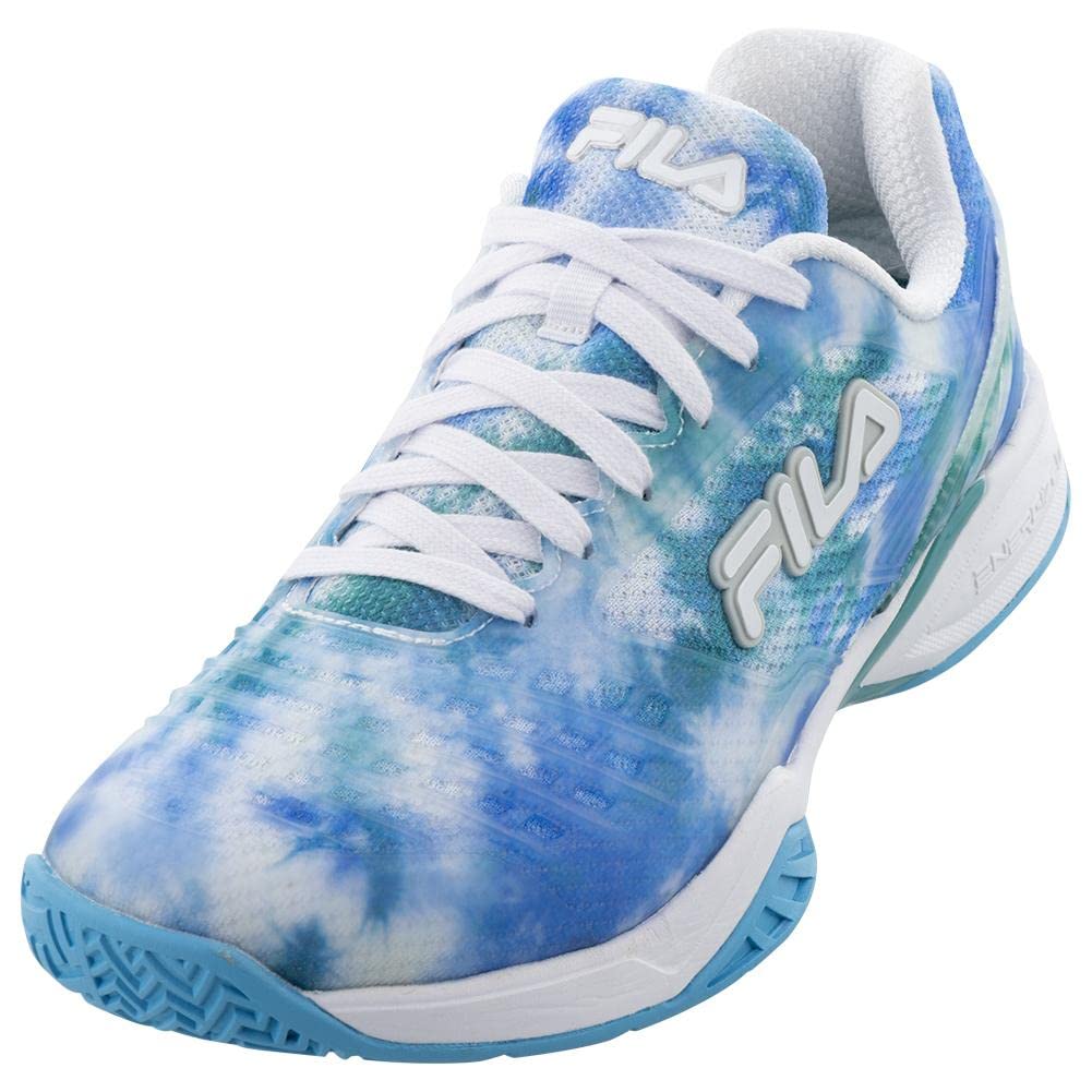 Fila Women's Axilus 2 Energized Tennis Shoes - Light Blue & White Sneakers for Women | Comfortable Court Shoes for Tennis, Running & Casual Wear