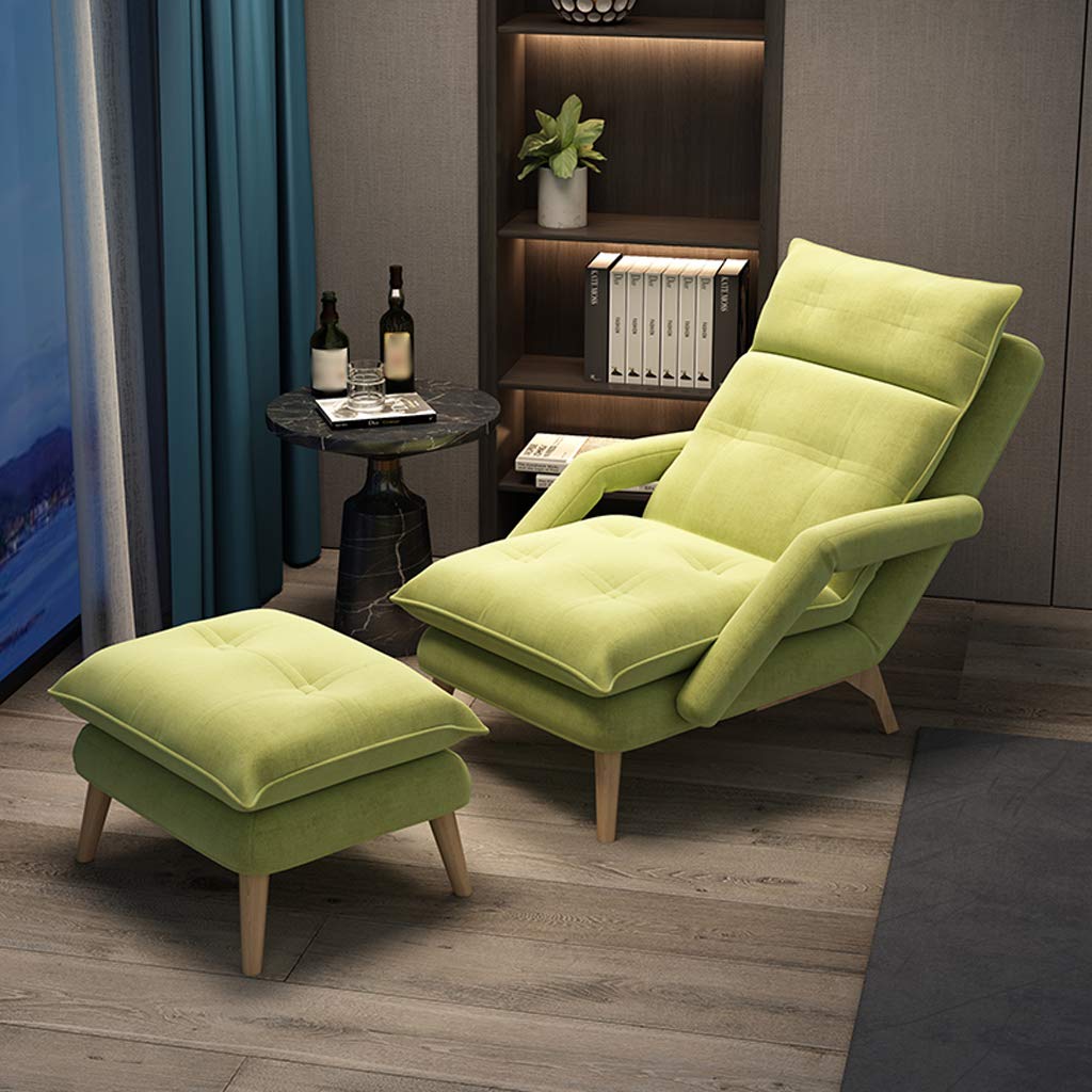 Foldable Recliner Chair - Adjustable Leisure Sofa for Bedroom, Patio, Camping & Reading | Comfortable Lounge Chair for Indoor & Outdoor Use | Perfect for Pregnant Women, Lakeside Relaxation & Coffee Time