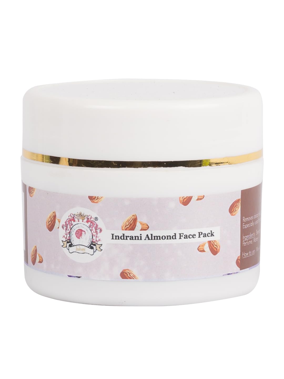 Indrani Almond Face Pack 250g - Natural Skin Brightening & Exfoliating Facial Scrub for Glowing Skin | Perfect for Daily Skincare Routine & Spa Treatments