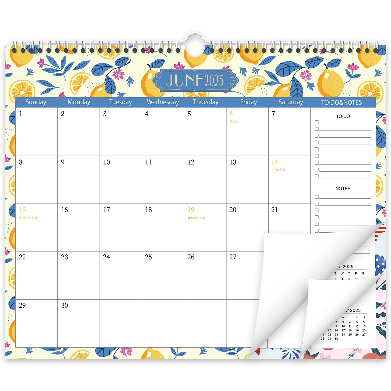 GuassLee 2025-2026 Wall Calendar - 19 Month Academic Planner from June 2025 to December 2026 with To-Do List & Notes Section - 14