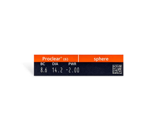Proclear Contact Lenses 6-Pack - Monthly Disposable Lenses for Dry Eyes - Comfortable & Breathable - Perfect for Daily Wear, Sports, and Travel