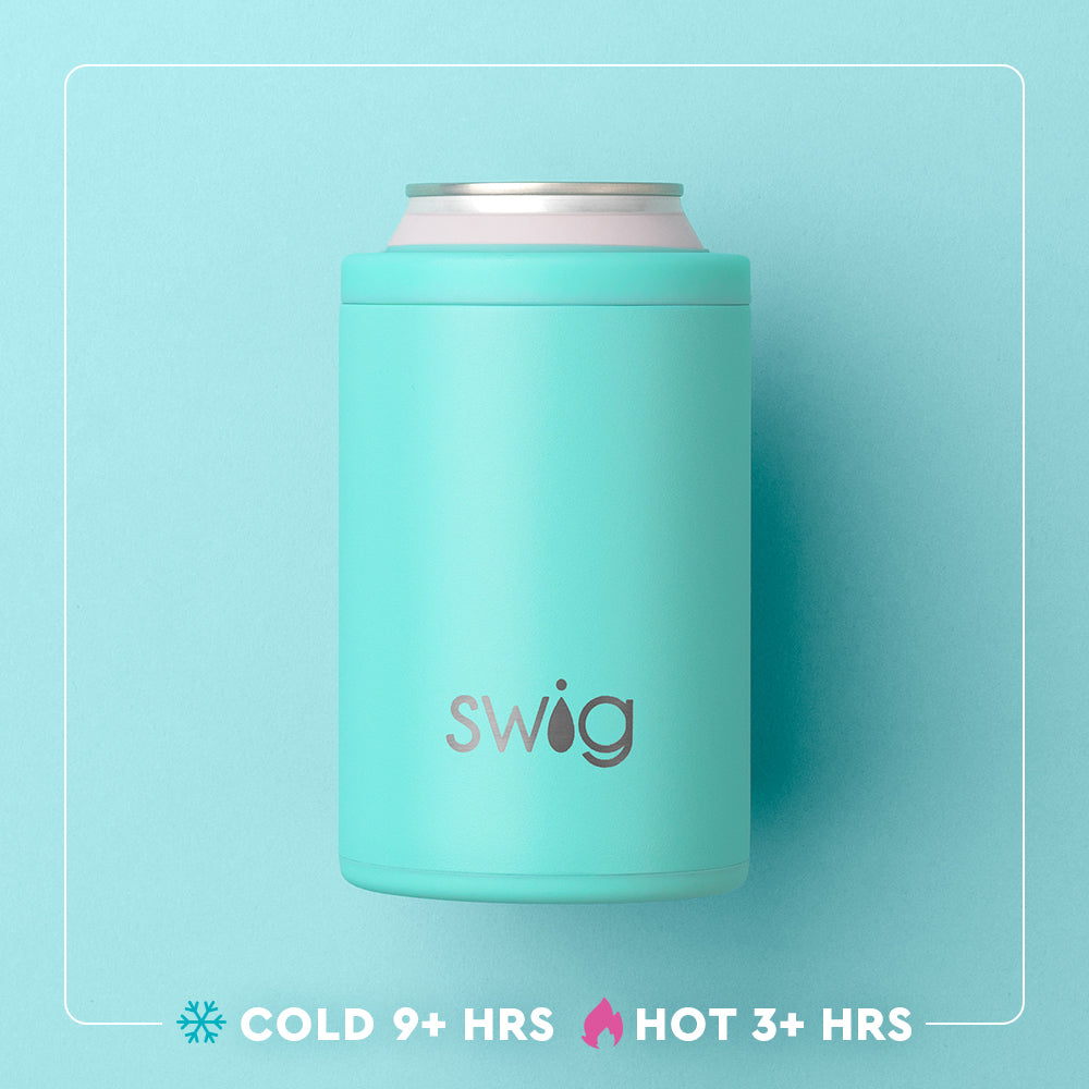 Premium 12oz Bourbon Barrel Can & Bottle Cooler - Insulated Stainless Steel Beer Koozie for Chilling Drinks at BBQs, Tailgates, and Outdoor Parties