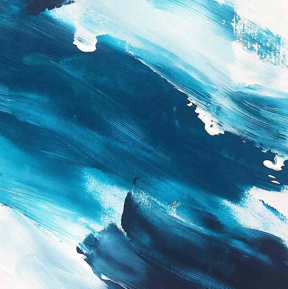 Blue Oil Painting