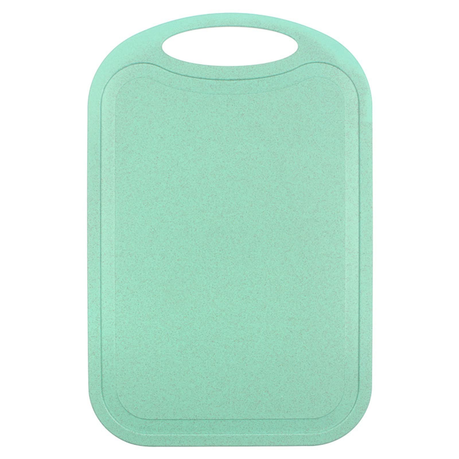 Non-Slip Plastic Cutting Board - 24 Inch Rectangle Kitchen Chopping Mat with Hanging Hole - Durable Food Prep Surface for Fruits, Vegetables & Meats - Mint Green - Perfect for Home Cooking, Meal Prep & Dining Room Decor
