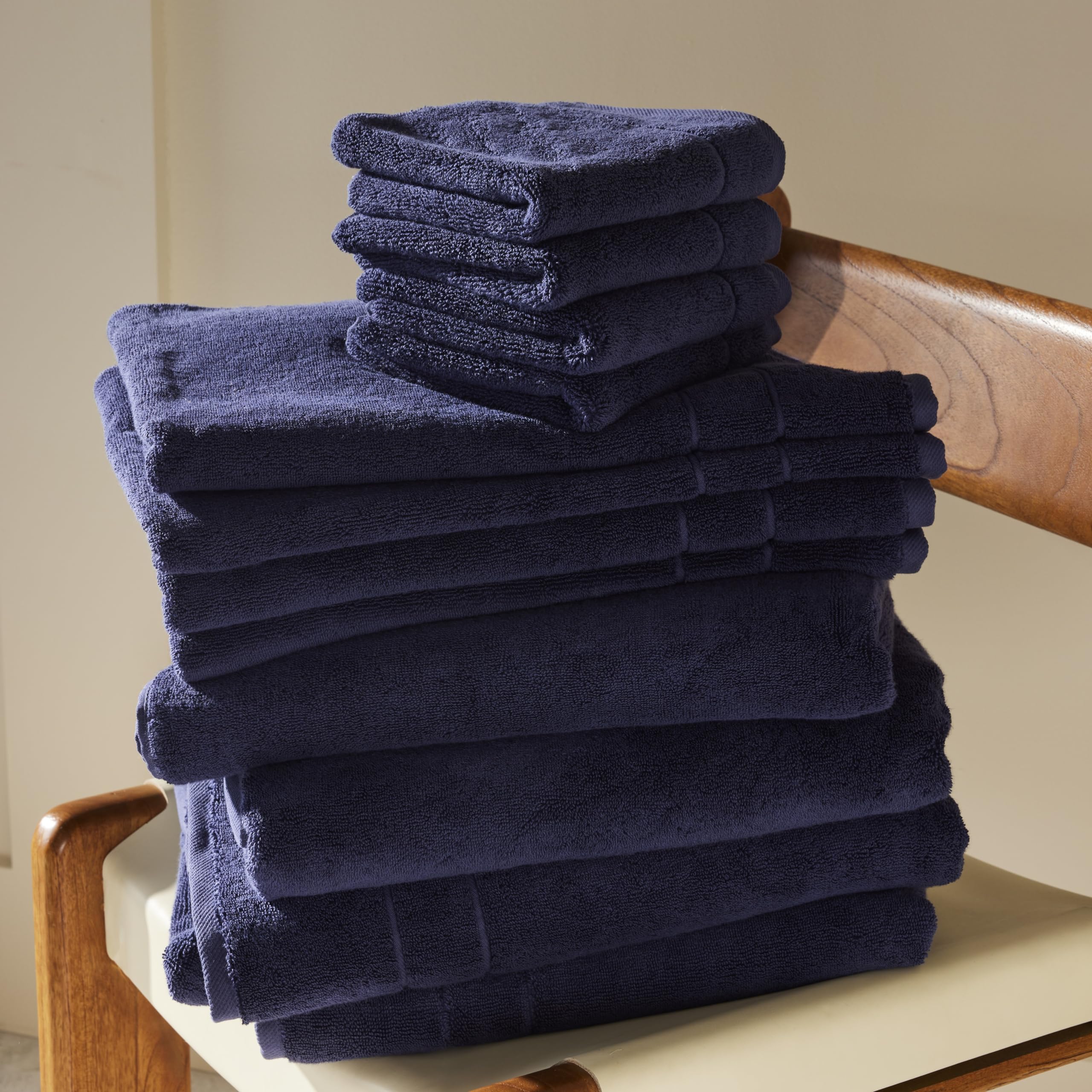 Brooklinen Classic Turkish Cotton Bath Sheets - Set of 2, Midnight Navy, 100% Cotton | Ultra Soft & Highly Absorbent Luxury Towels for Spa, Bath & Beach Use