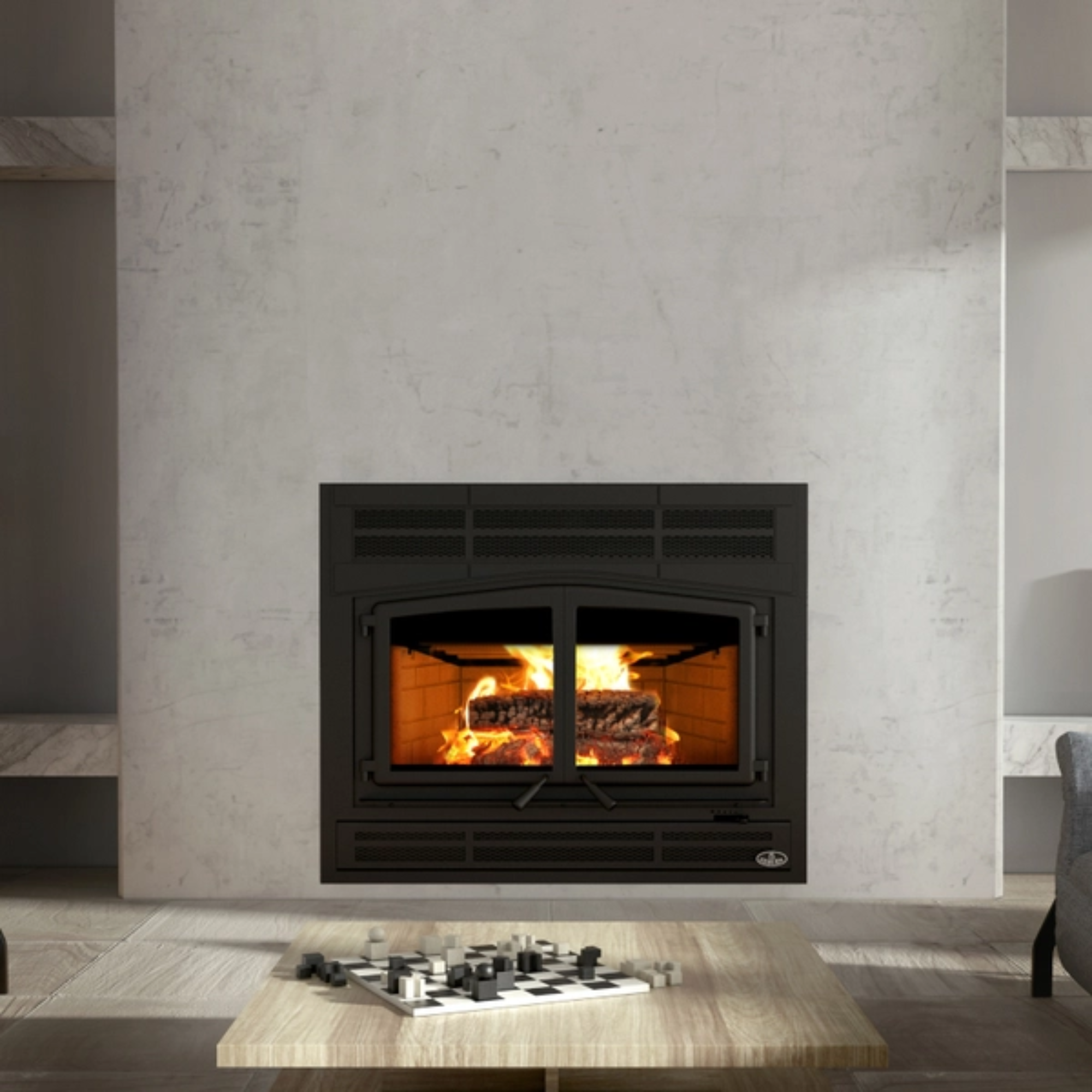 Osburn Horizon OB04010 High Efficiency Wood Burning Fireplace Insert Bundle - Perfect for Cozy Home Heating & Energy Savings