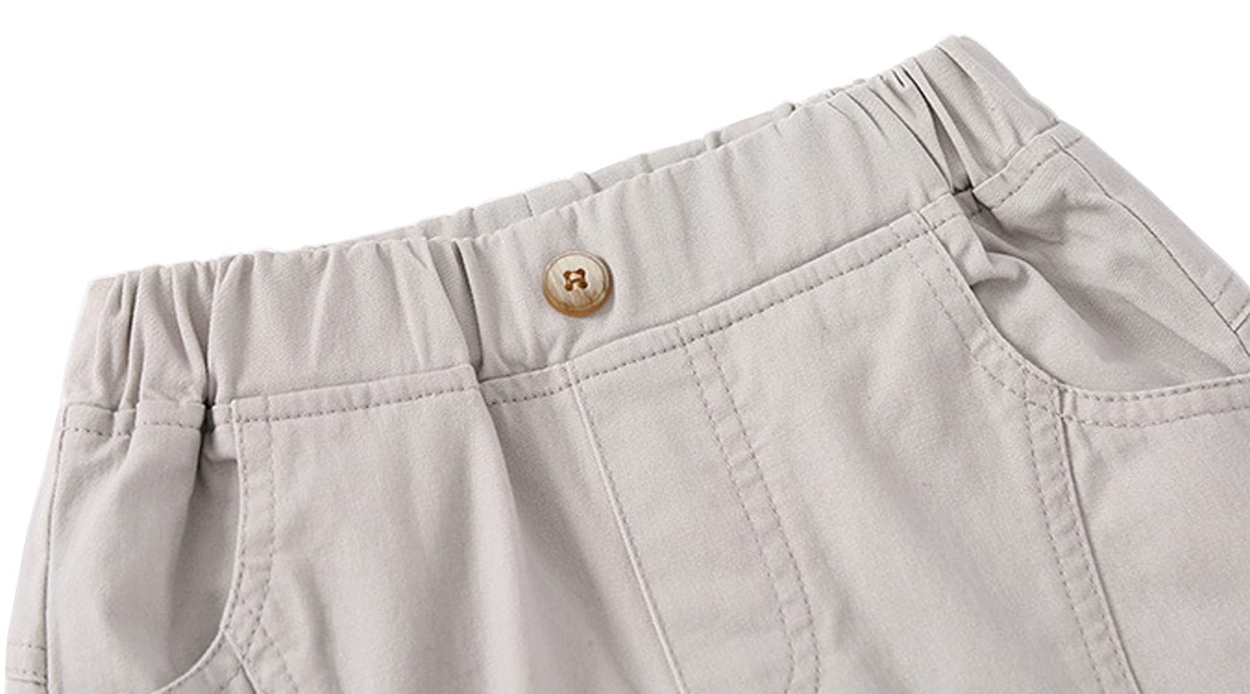 DINGDONG'S CLOSET Toddler Boys' Summer Cargo Shorts - Lightweight Breathable Quick-Dry Playwear for Outdoor Activities & Beach Vacations