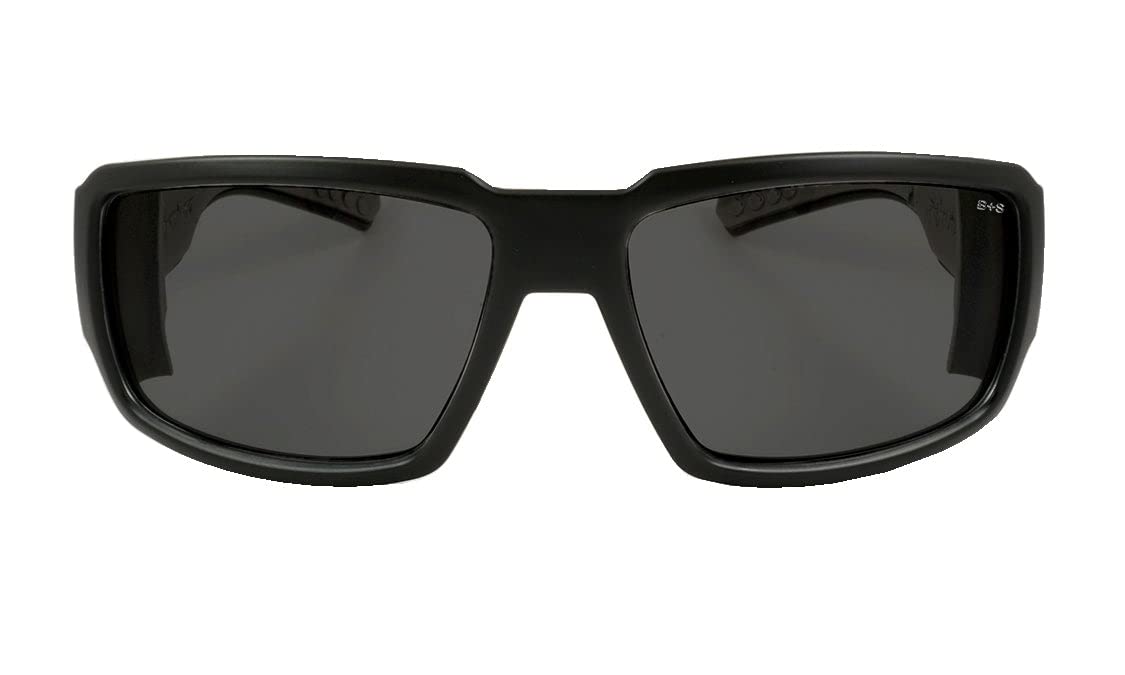 BOMBER Anti-Fog Safety Glasses for Men - Matte Black Frame with Smoke Tinted Lens, ANSI Z87.1 Certified, Non-Slip Foam Lining - Ideal for Construction, Woodworking, Outdoor Work & DIY Projects