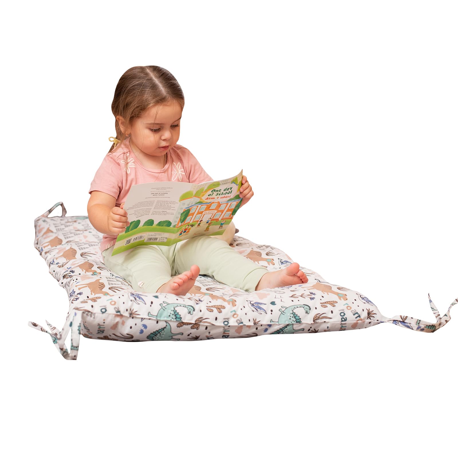 **Wooden Climbing Arch Cushion for Toddlers - Soft Play Pillow for Kids, Handmade Montessori Furniture - Perfect for Indoor Playrooms, Daycares & Dino-Themed Nurseries**
