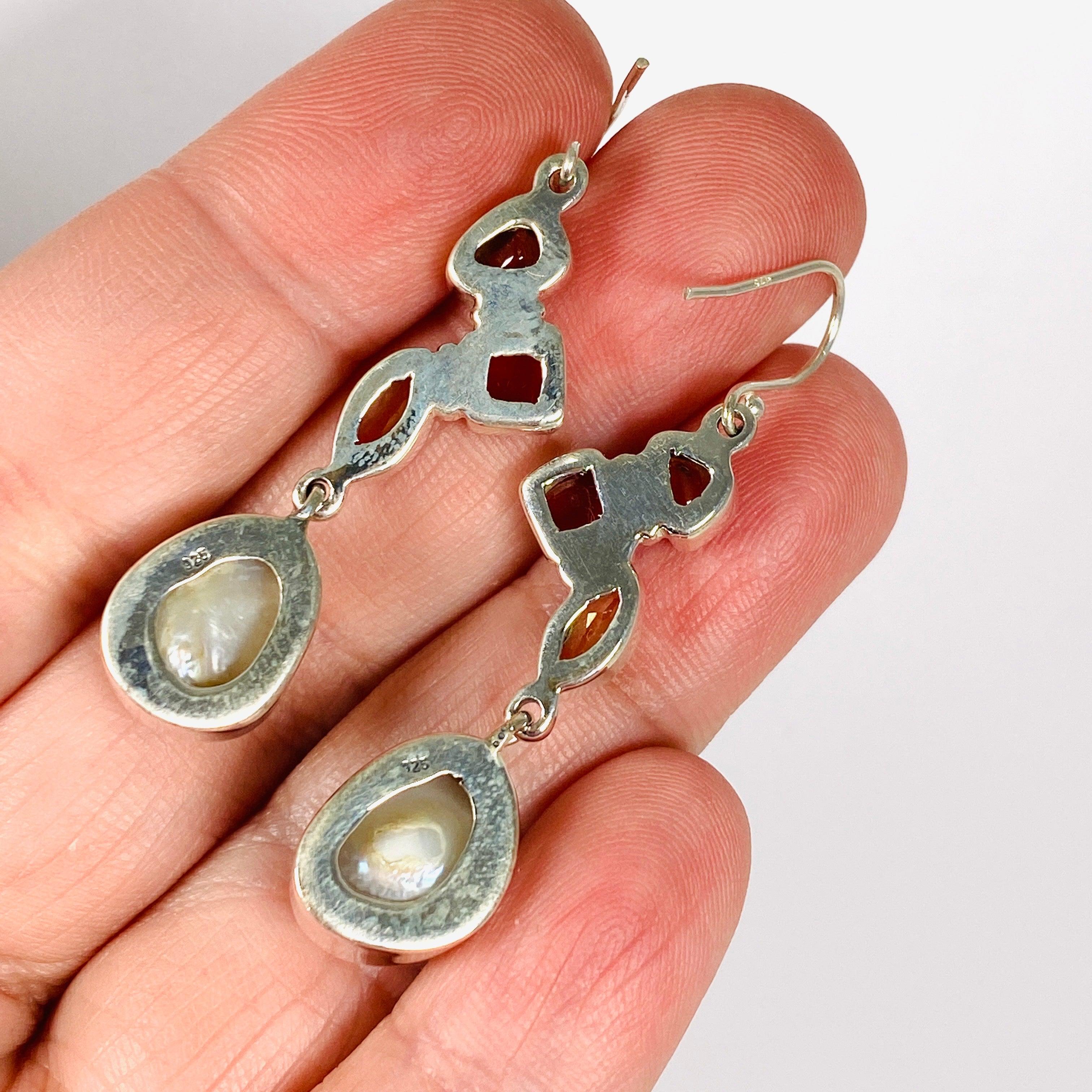 Elegant Pearl Multi-Drop Earrings E2529 - Dainty Fashion Jewelry for Women, Perfect for Weddings, Parties & Special Occasions