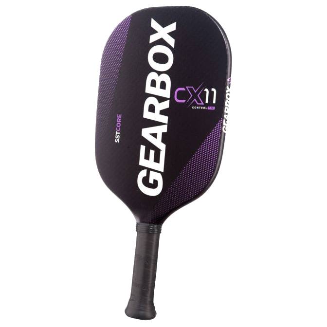 Gearbox CX11Q Quad Control Pickleball Paddle - Lightweight 7.8oz Graphite Paddle for Advanced Players (Purple) - Perfect for Tournaments, Practice & Recreational Play