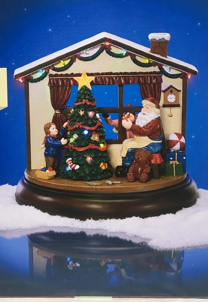 I Spy Santa Music Box - Christmas Holiday Decorative Musical Gift for Kids & Adults - Perfect for Home Decor, Party Favors & Festive Celebrations