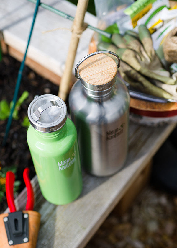 Klean Kanteen Bamboo Cap - Eco-Friendly Reusable Water Bottle Lid for Hiking, Camping & Daily Use