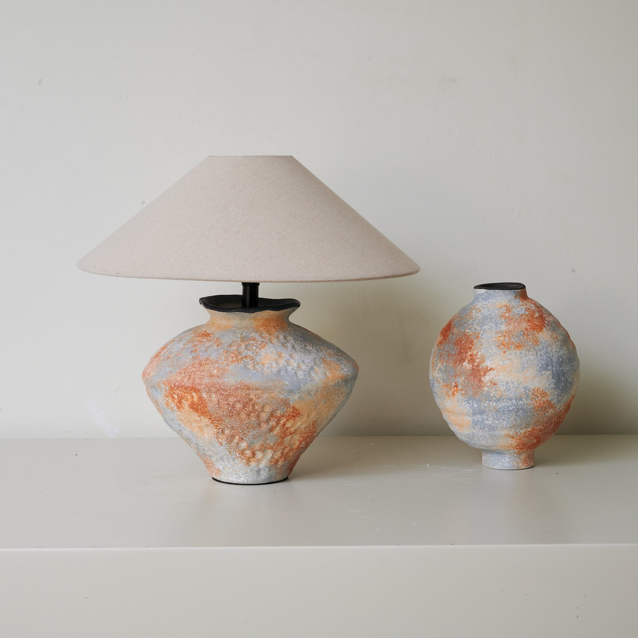 Terra Nova Table Lamp - Modern LED Bedside Lamp with Adjustable Brightness, Perfect for Bedroom, Living Room, and Office Decor