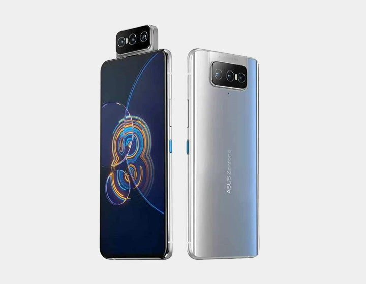 ASUS ZenFone 8 Flip ZS672KS 5G Smartphone | 128GB ROM 8GB RAM | GSM Unlocked (Silver) - Perfect for Gaming, Photography & Business Use