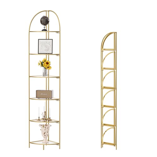 Gold Frame & Transparent Shelf