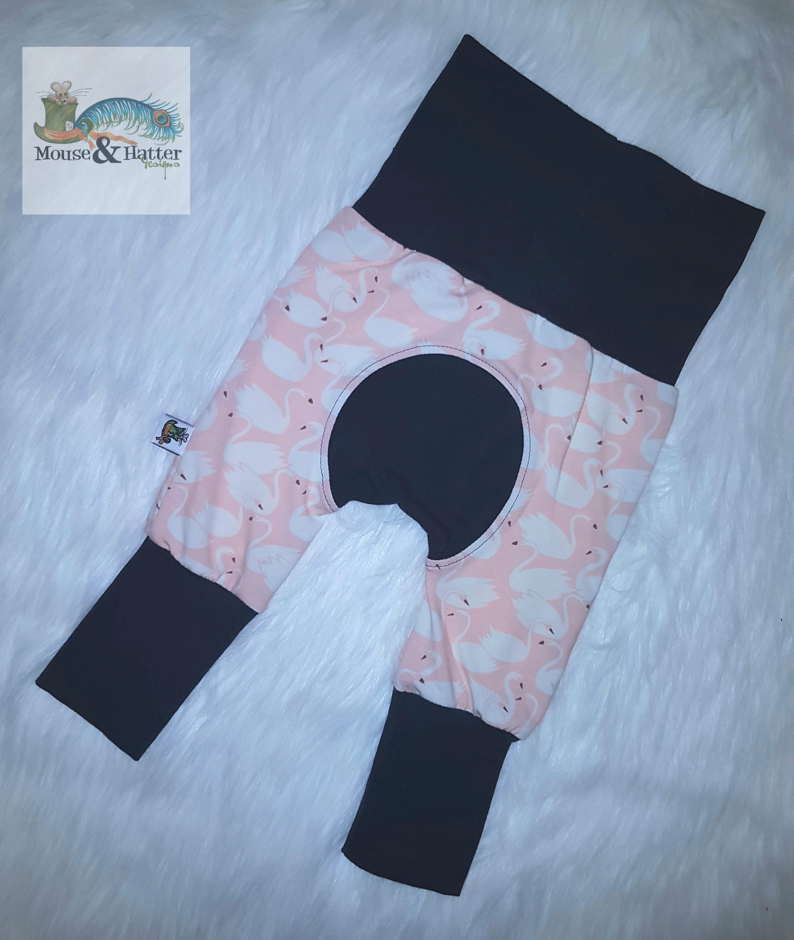 MINI Grow With Me Pants for Babies & Toddlers | Adjustable Waistband | Soft Cotton Stretchy Pants | Perfect for Playtime, Daycare & Family Outings
