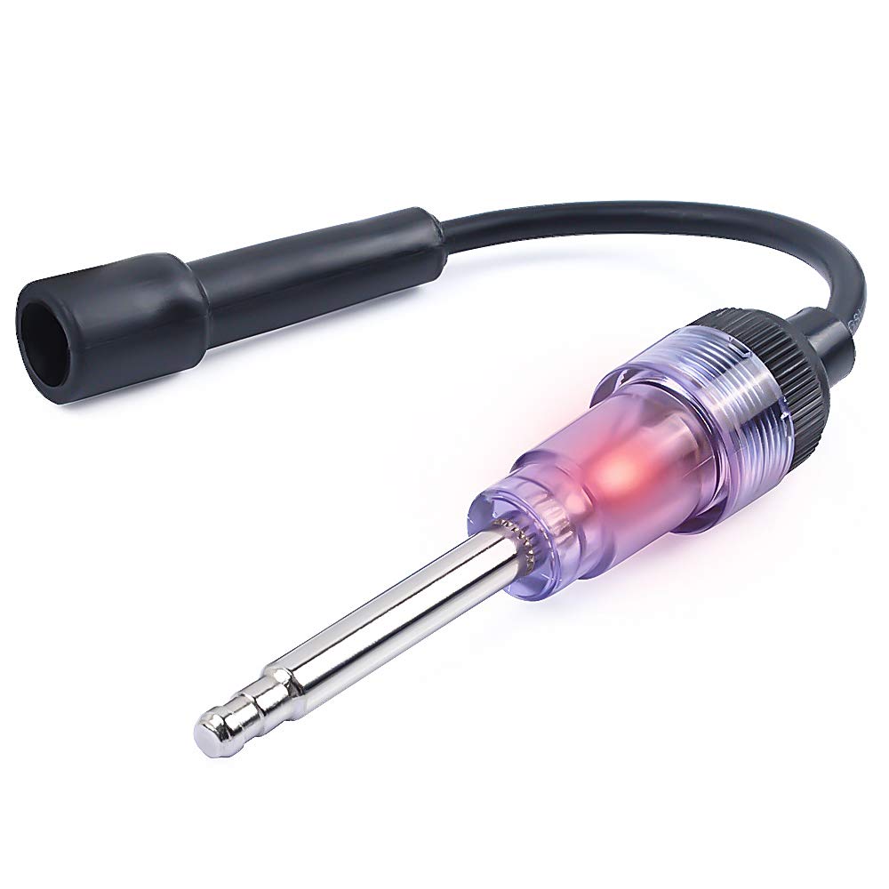 MIKKUPPA Small Inline Spark Plug Tester - Compatible with Motorcycles, Lawn Mowers & Small Engines | Easy Ignition System Diagnosis for DIY Mechanics & Small Engine Repair