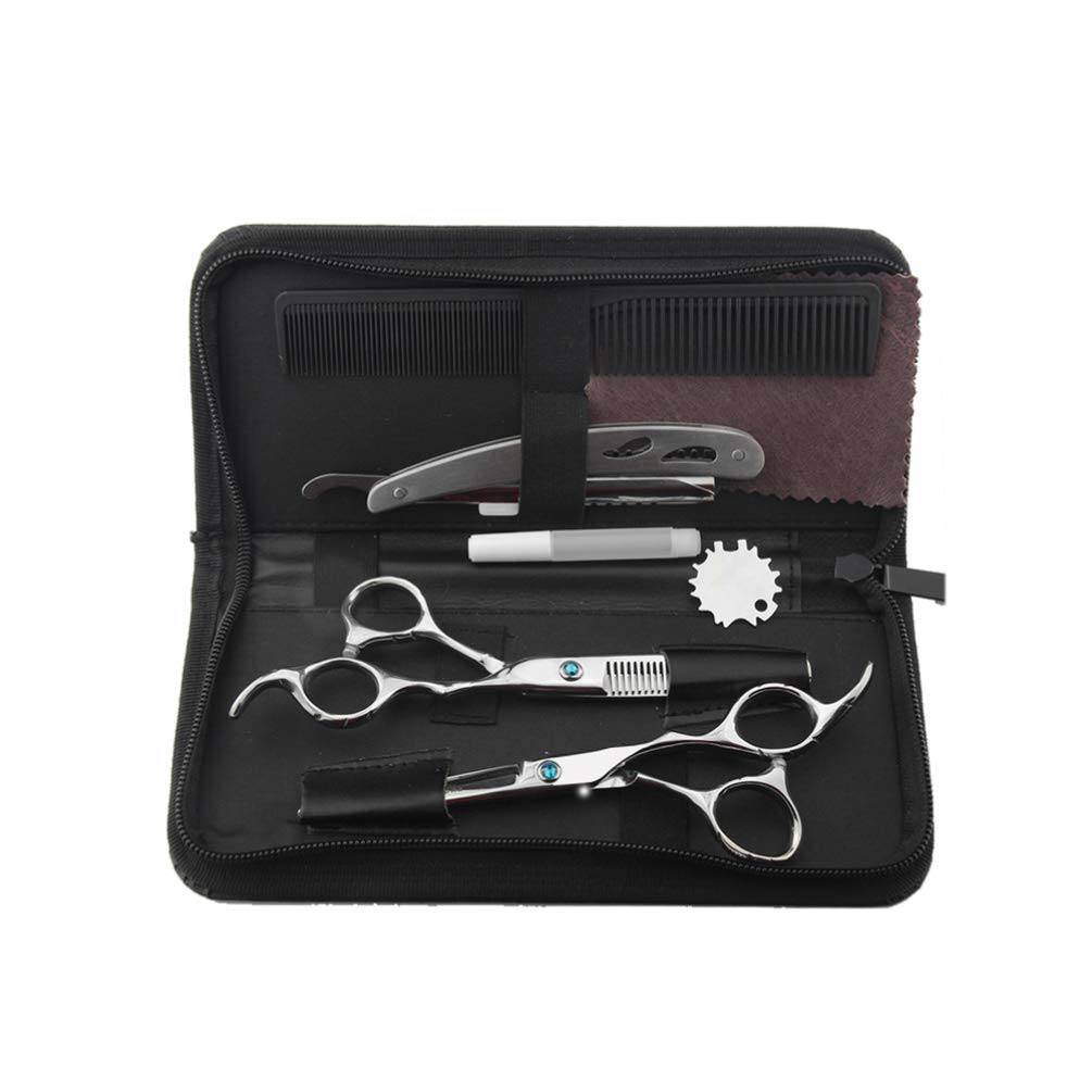 Professional Hair Cutting Scissors Kit - Sharp Stainless Steel Shears for Bangs, Trims & Styling | Perfect for Home Haircuts, Salon Use & DIY Grooming
