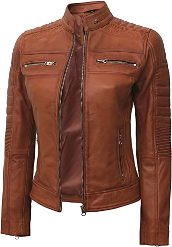 Austin Leather Jacket Women - Brown