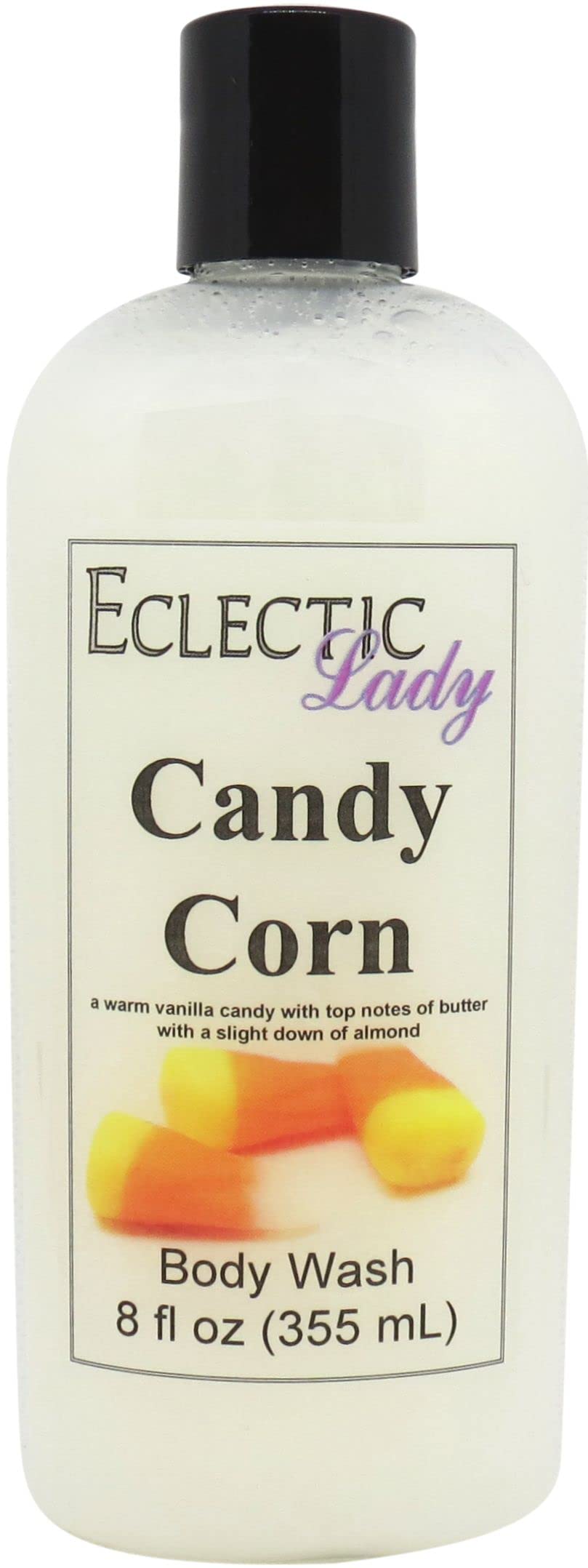 Eclectic Lady Liquid Pearl Body Wash - Candy Corn Scent 3-in-1 (Bubble Bath, Hand Soap & Body Wash) | Phthalate-Free, Handcrafted in USA | 8 oz | Perfect for Fall, Halloween & Holiday Gifts