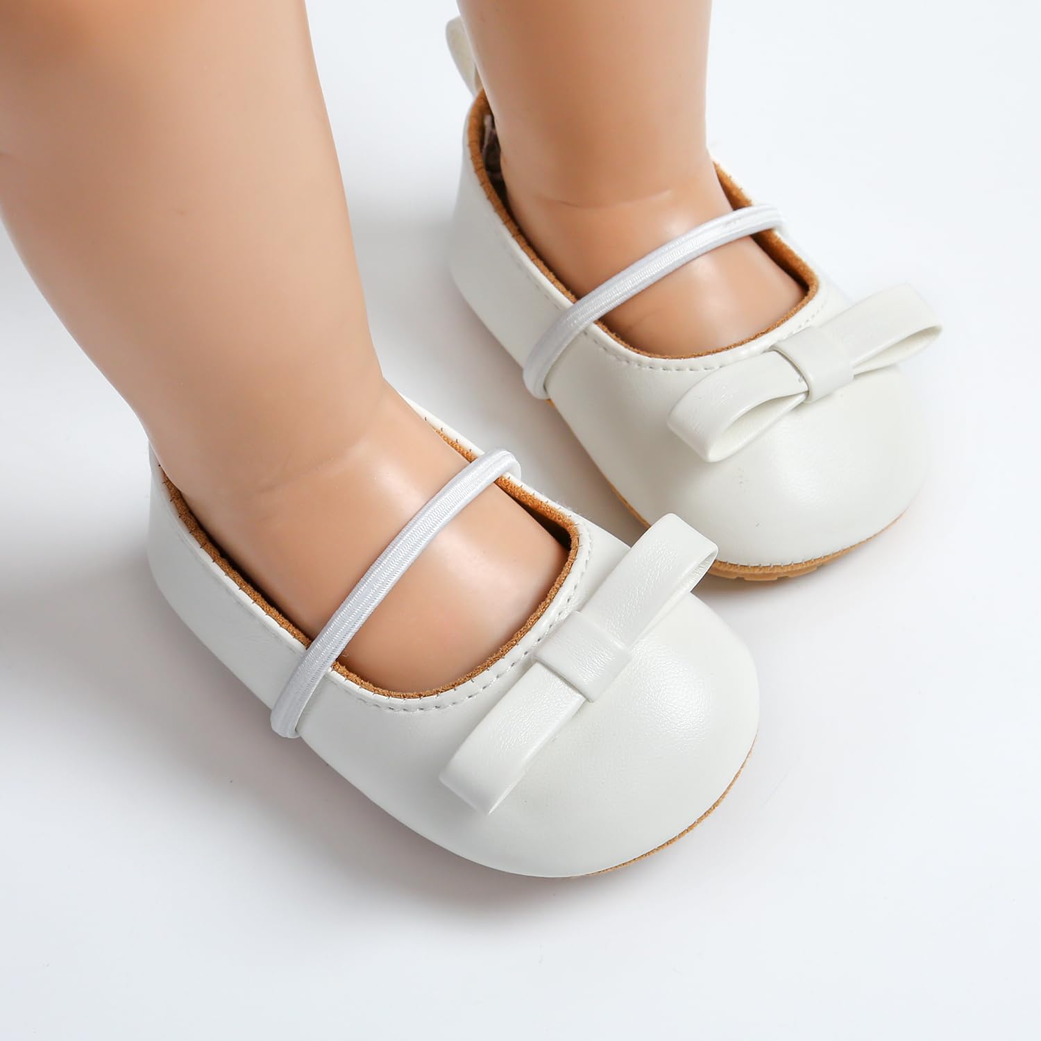 Baby Girl Shoes for Infant & Toddler - Soft Sole Mary Jane Walking Shoes | Princess Style Flat Shoes for Prewalkers & First Steps | Perfect for Weddings, Dresses & Special Occasions