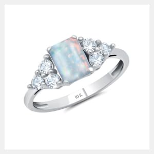 Created Opal | White Gold