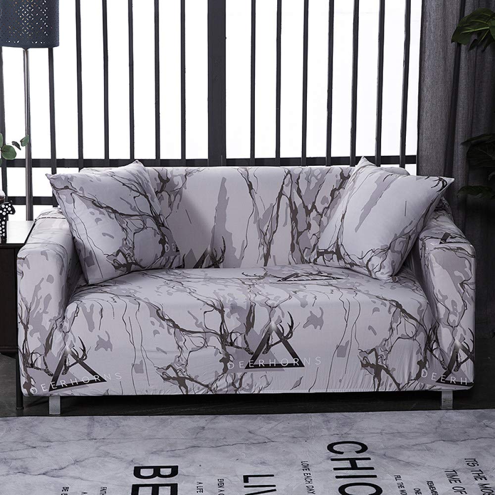 Elastic Sofa Slipcover - Abstract Triangle Print Stretchable Spandex Couch Cover for Sectional, Corner, and 1/2/3/4 Seater Sofas (90-140cm) - Perfect for Living Room Decor & Furniture Protection