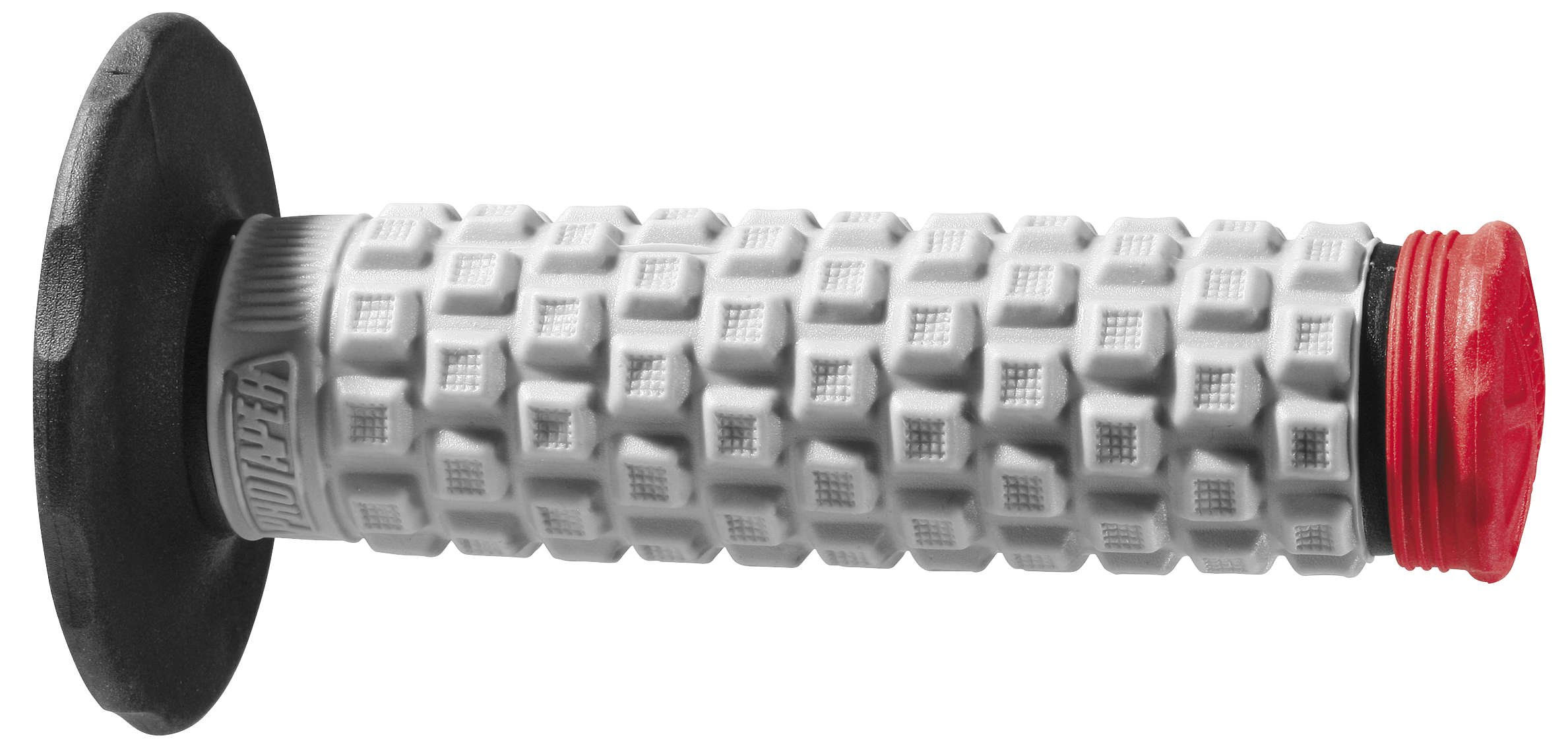 ProTaper Pillow Grip Motorcycle Handlebar Grips - Black/Grey/Red (024851) for Comfortable Riding & Off-Road Adventures