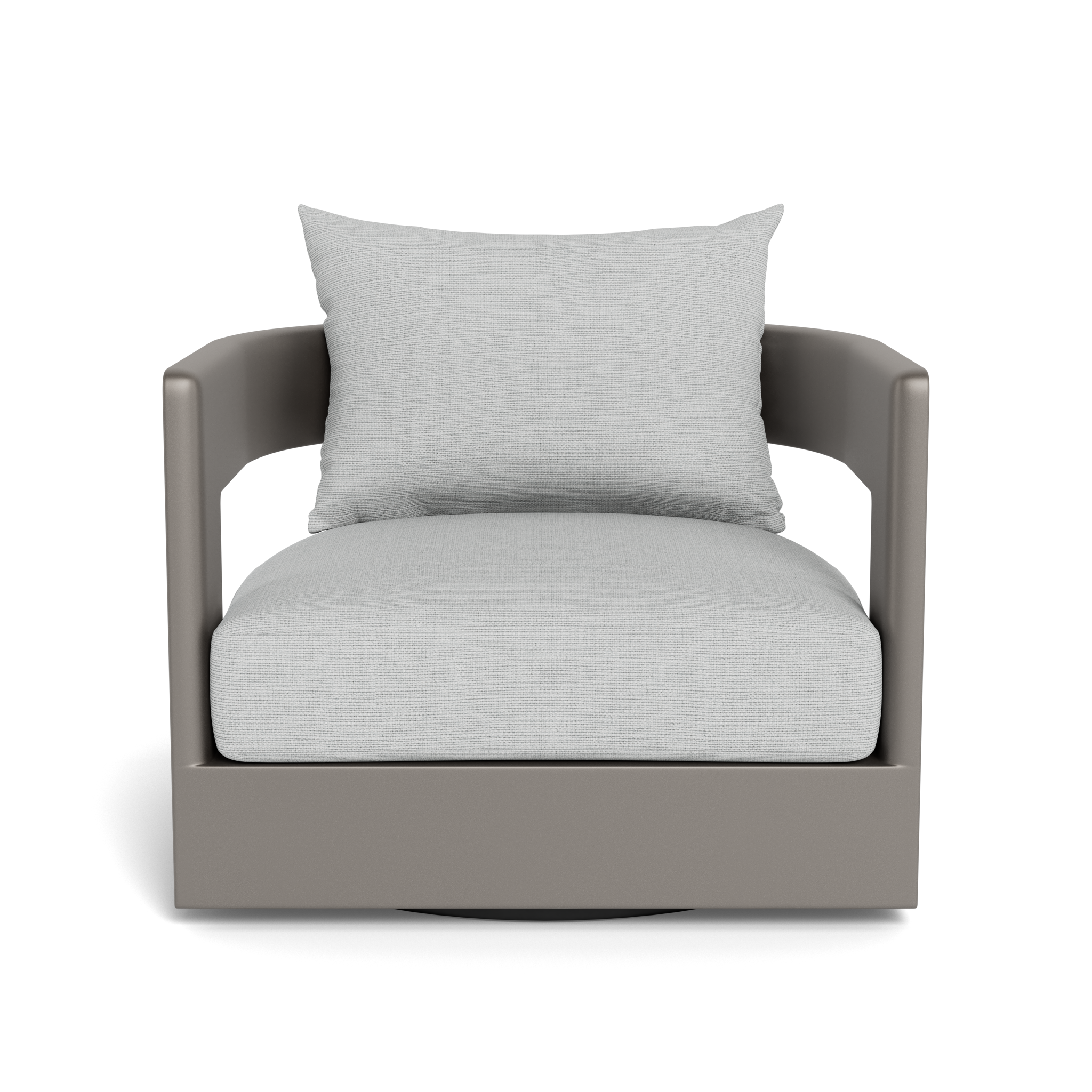 Victoria Aluminum Swivel Lounge Chair - Outdoor Patio Furniture with 360° Rotation, Weather-Resistant & Lightweight - Perfect for Poolside, Garden, Deck, and Balcony Relaxation