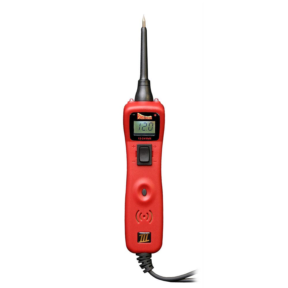 Power Probe III Clamshell - Red (PP3CSRED) | Automotive Diagnostic Test Tool with Digital Volt Meter | AC/DC Current Resistance & Circuit Tester | Perfect for Car Repair & Electrical Troubleshooting