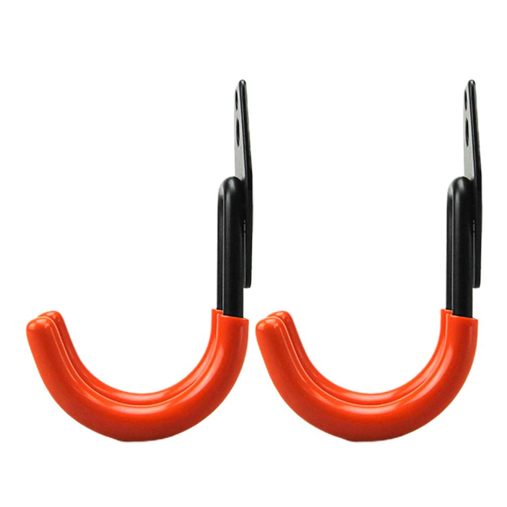 **Hemoton 2-Pack Heavy Duty Iron Garage Hooks – Wall Mount Bike & Tool Storage Hangers for Garage Organization – Perfect for Bikes, Ladders, Tools & Sports Equipment**