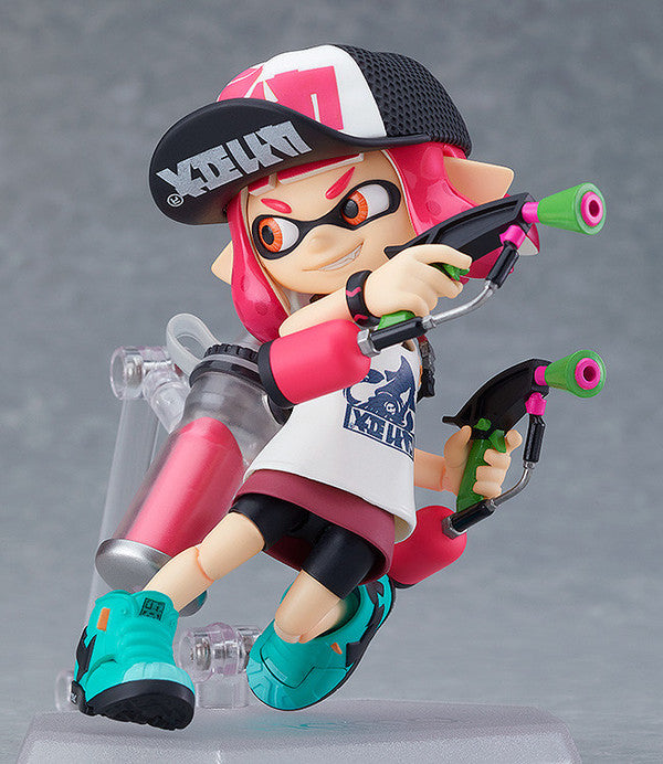 Figma #400 DX Splatoon Girl Inkling Action Figure - Collectible Anime Model for Gaming Fans & Decor