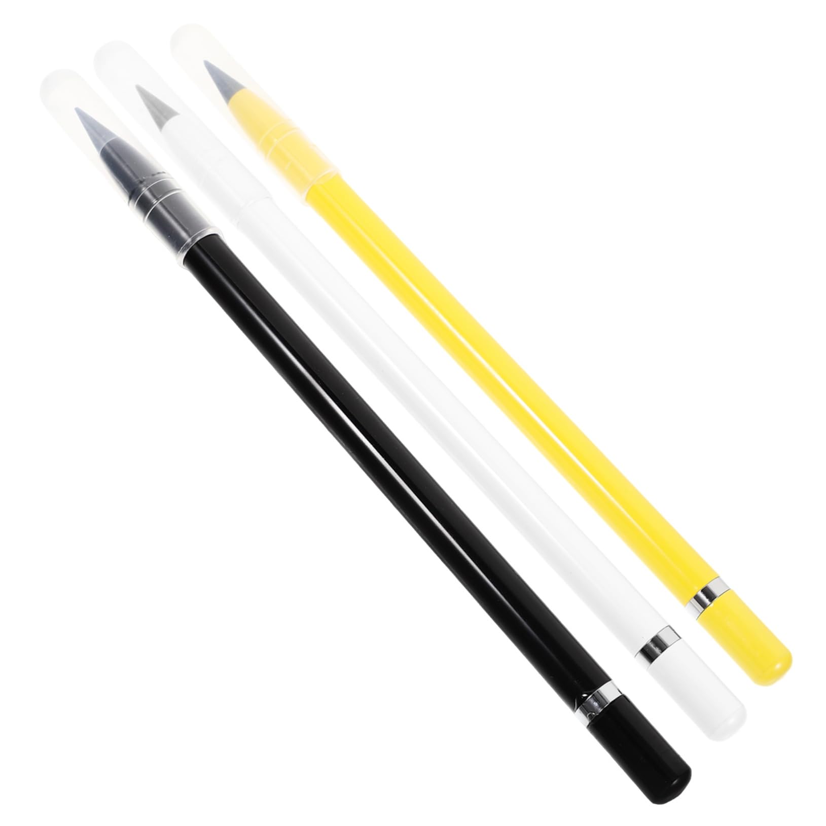 STOBOK 15 Pack Reusable Inkless Metal Pencils - Erasable Alloy Writing Tool for Kids & Adults - Perfect for School, Office & Sketching