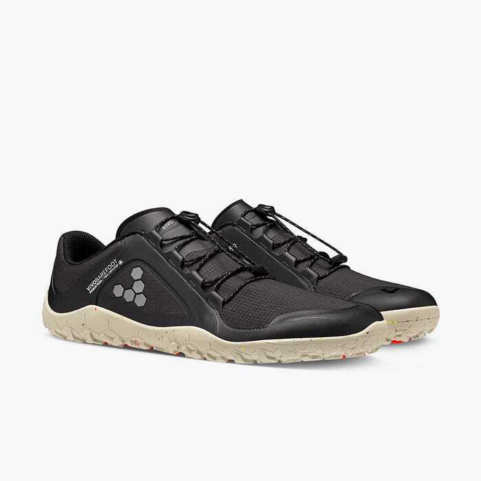 Vivobarefoot Men's Primus Trail II All Weather FG Trail Running Shoes - Obsidian Color | Barefoot Design for Hiking, Trail Running & Outdoor Adventures
