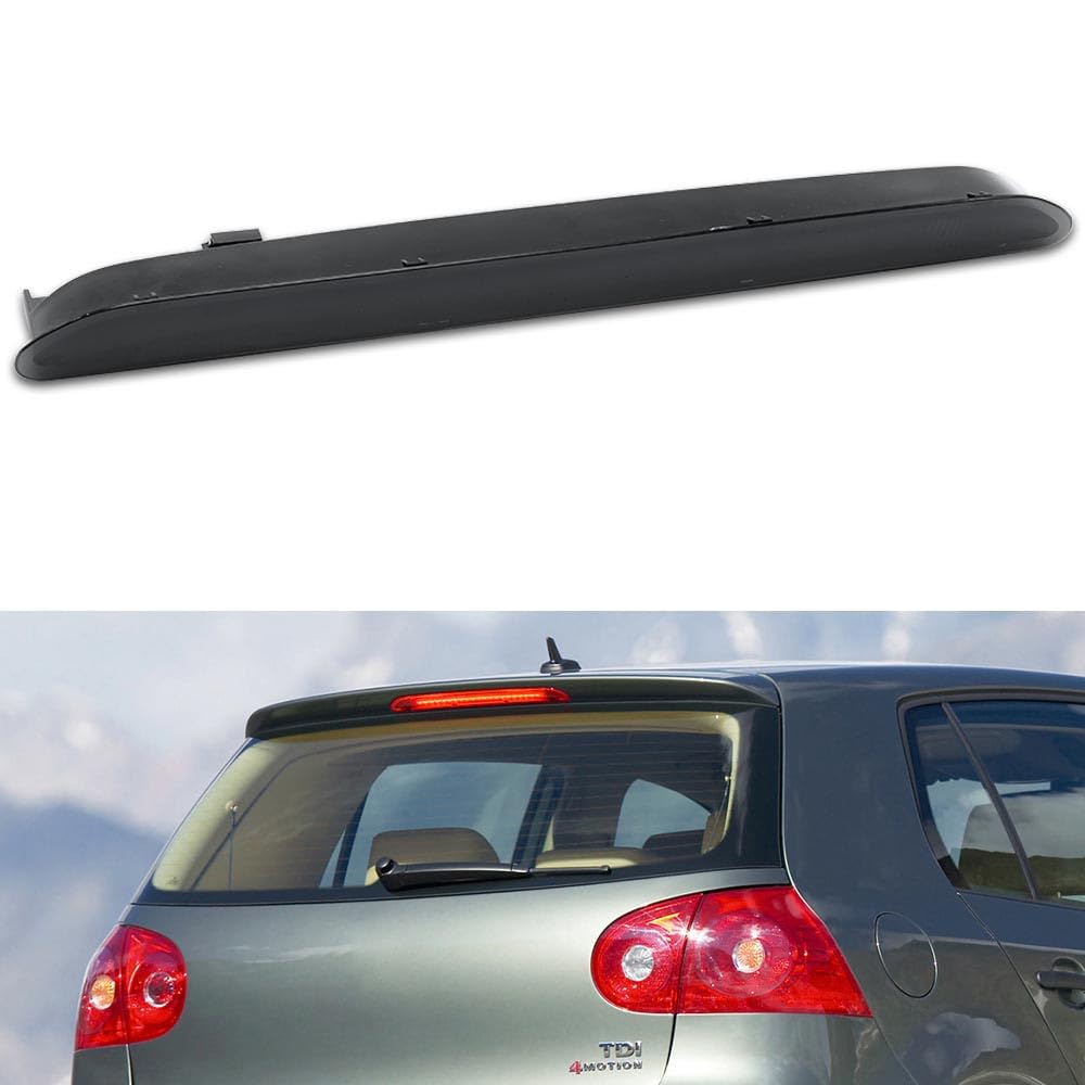 NJSBYL Red LED Third Brake Light & White LED Reverse Light Kit - Compatible with VW MK6 Golf Jetta Wagon MK5 GTI Rabbit Passat B6 Tiguan - Smoked Waterproof Lens - Perfect for Night Driving & Cargo Roof Lighting