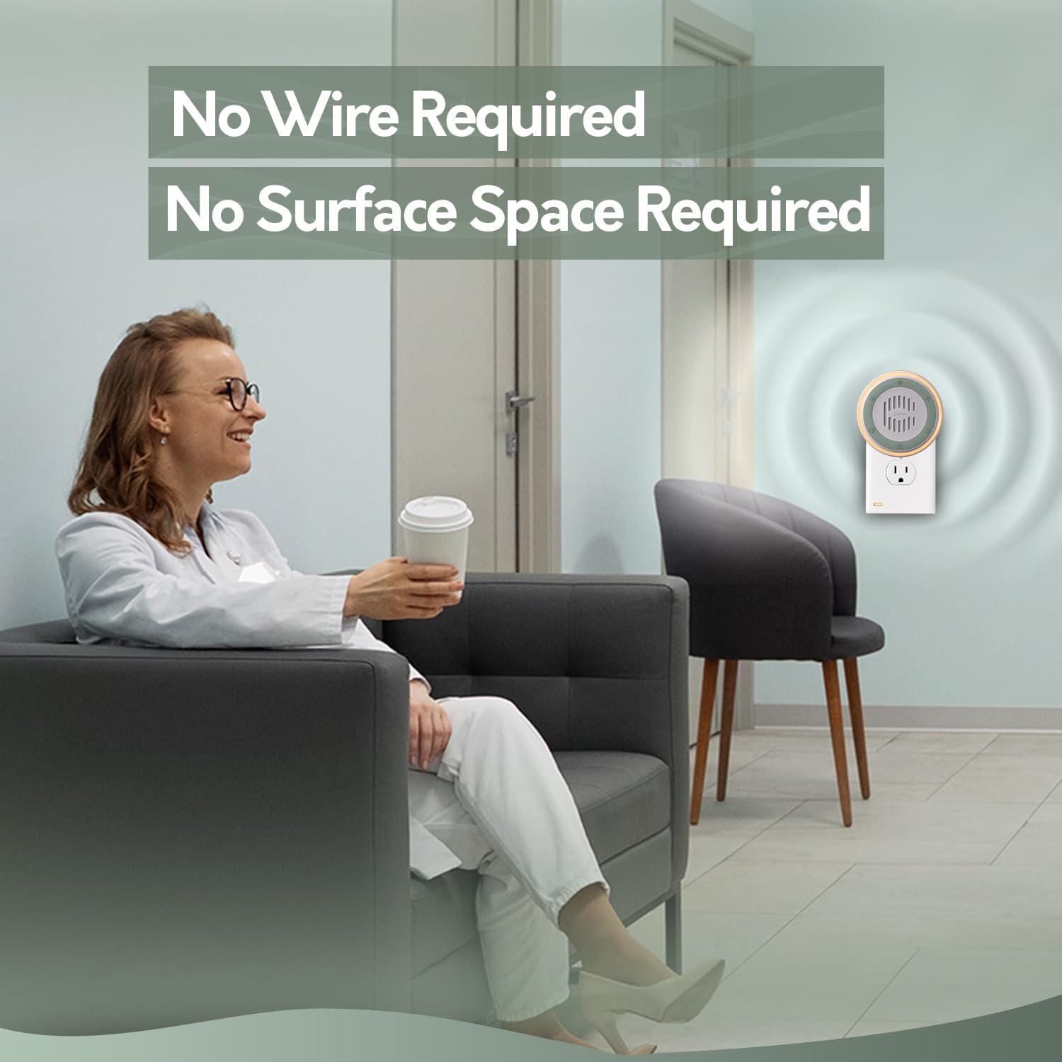 Wall Plug-in White Noise Machine for Office Privacy & Noise Canceling - 20 Soothing Sounds & Nightlight for Adults, Baby Sleep Therapy - Perfect for Home, Office & Nursery Use