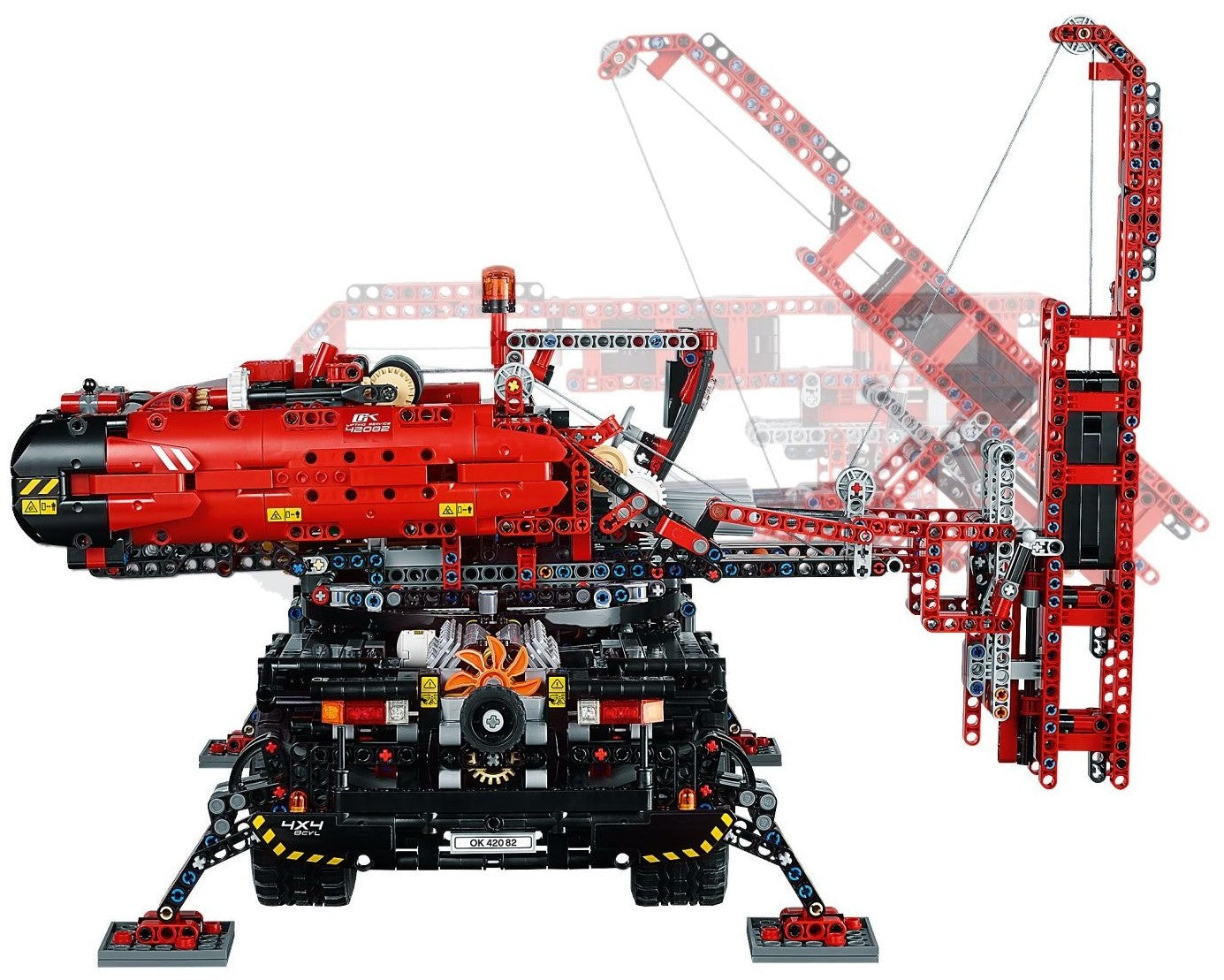 LEGO Technic 42082 Rough Terrain Crane Building Kit - 4057 Pieces, Model Construction Toy for Adults & Kids - Perfect for STEM Learning, Engineering Enthusiasts & Construction-Themed Play