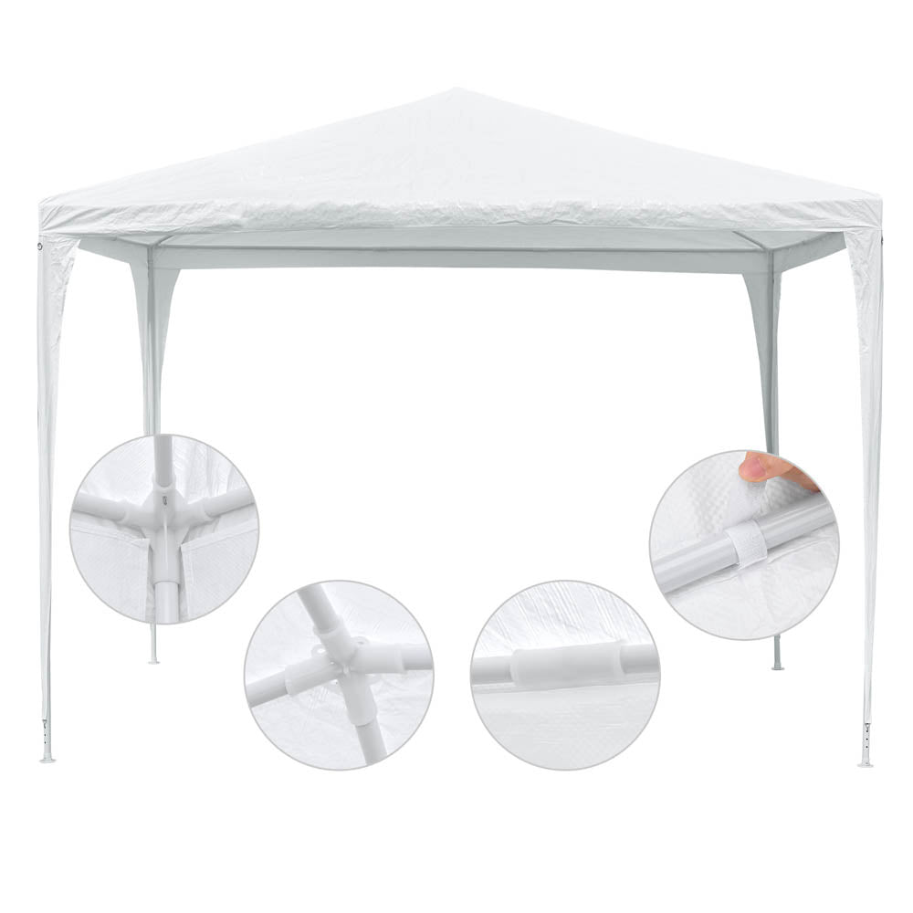 10x10 FT Pop Up Canopy Tent with 4 Sidewalls - Waterproof & UV Protection for Weddings, Parties, Outdoor Events - Instant Shelter for Backyard, Beach, Camping, Picnics