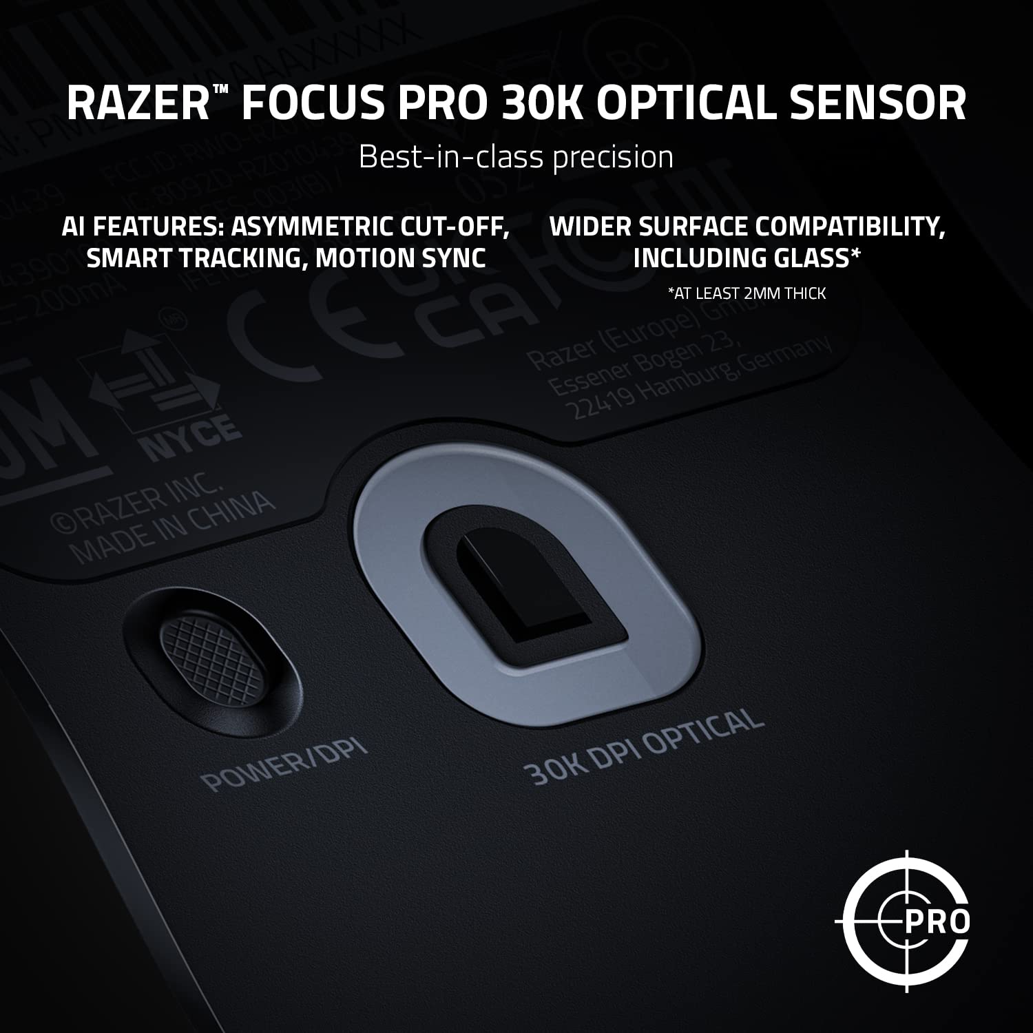 Razer Viper V2 Pro Wireless Gaming Mouse - Ultra-Lightweight 58g Design, 30K DPI Optical Sensor, HyperSpeed Wireless, Gen-3 Optical Switches, 5 DPI Settings - Black | Perfect for Esports, FPS, MOBA & PC Gaming
